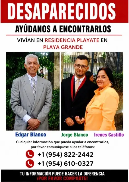 Edgar blanco, Irenes Castillo y Jorge Blanco