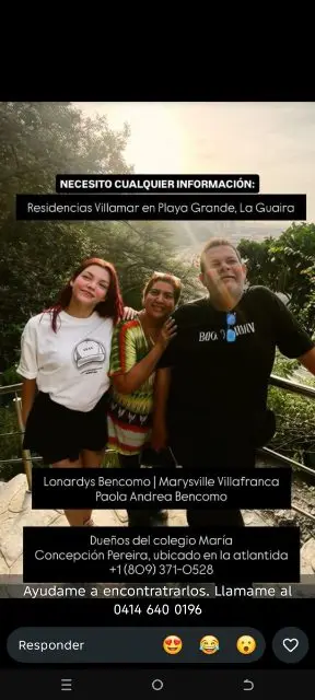 Lonardys Bencomo, marysville villafranco y lonardys