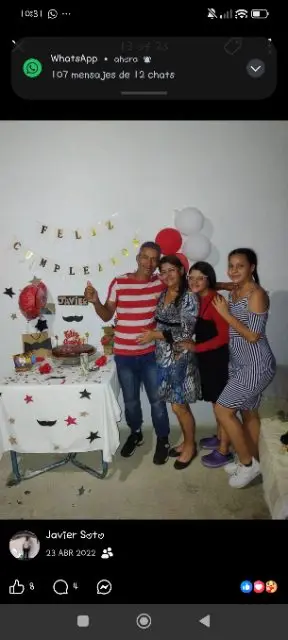 Javier Soto,neilimar soto,arianny Soto y mayelin