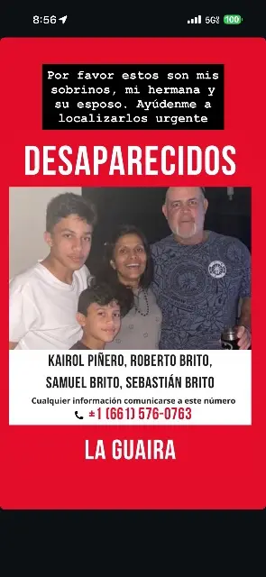 Kairol Piñero, Roberto Brito, Sebastian Brito, Samuel Brito