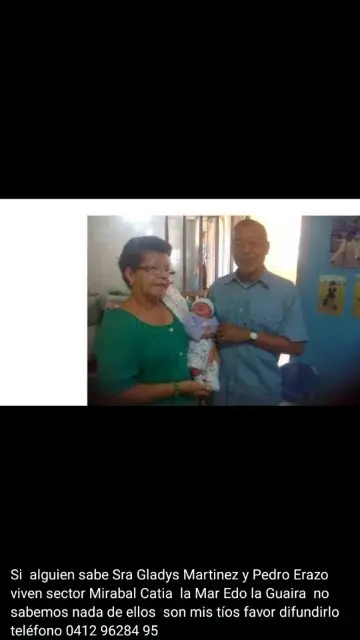 Gladys Martinez y Pedro erazo