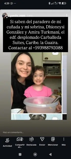 Dhioneysi González y Amira Turkmani