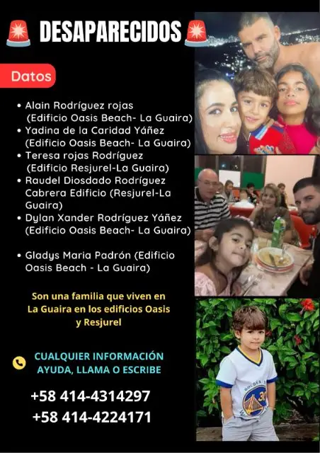 Alahin Rodriguez y familia
