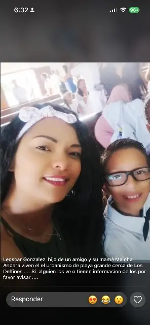 Leoscar y su mamá Maloa