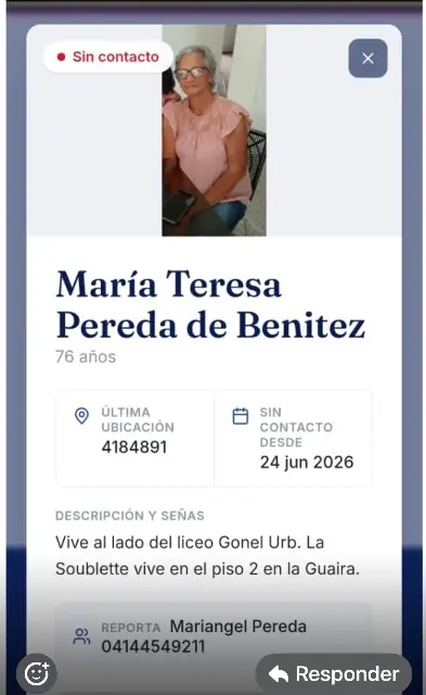 María Teresa Pereda de Benítez