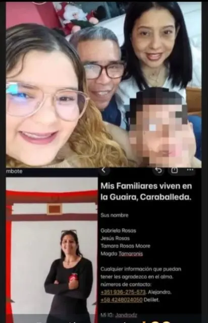 Mi padrinos están desaparecidos Jesús Rosas Tamara More maria gabriela y Magda