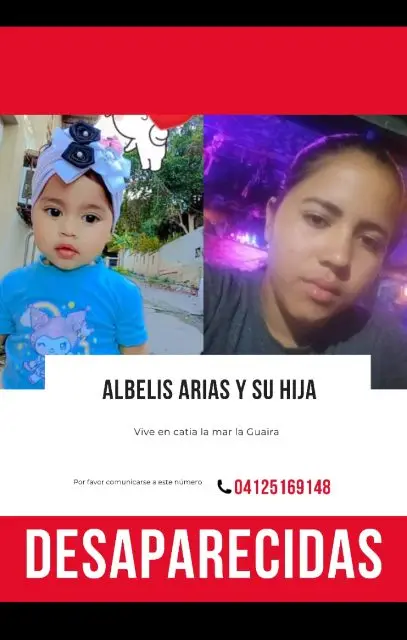 Alberlis arias y su hija