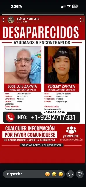 José Luis Zapata y yeremy Zapata