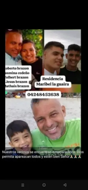 Roberto Brazon,Yasmina Cedeño,Yolbert Brazon,Jesús Brazon,Mathias Brazon