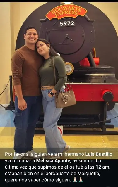 Luis Bustilos y melissa aponte