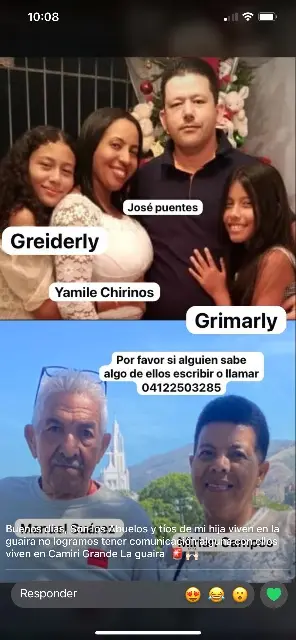 Manuel Suárez Miriam campos yamile chirinos José puentes greyderli Grimaldi