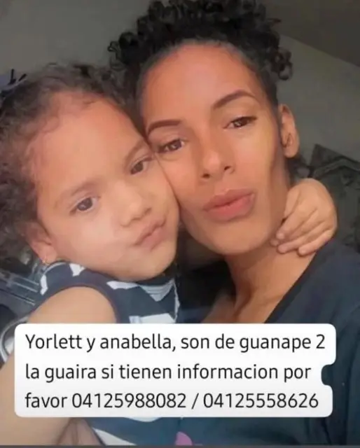 Yorlet dellan y su hija Anabella