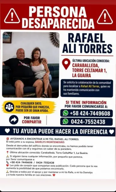 Rafael Ali Torres y Damelys Montenegro