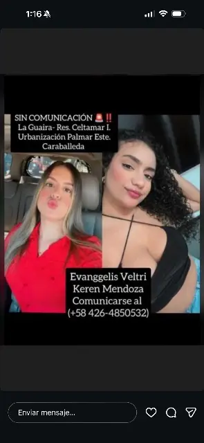 Keren Mendoza y Evangelis Veltri
