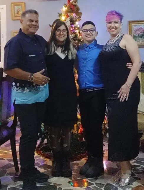 Familia Prieto Ramos. Mamá Madysni, papá Orlando