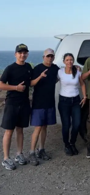 Antonio García, Alexander García, José Antonio García y Nancy Mejias