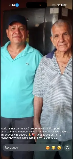 Winning Palacios y Manuel Palacios