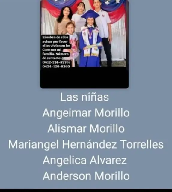 Anderson Morillo y familia