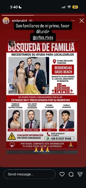Yusbeilin, Luis, Ivanna, Camilo