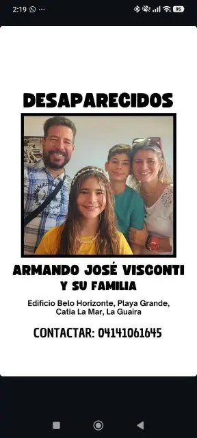 Armando Visconti y familia