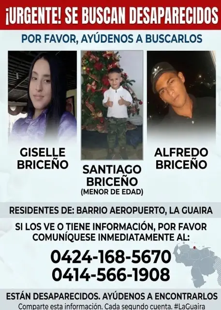 Guiselle Briceño Santiago Briceño Alfredo Briceño