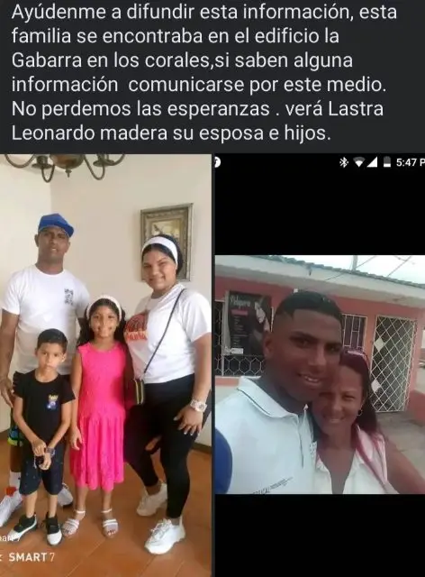 Vera lastra y su familia