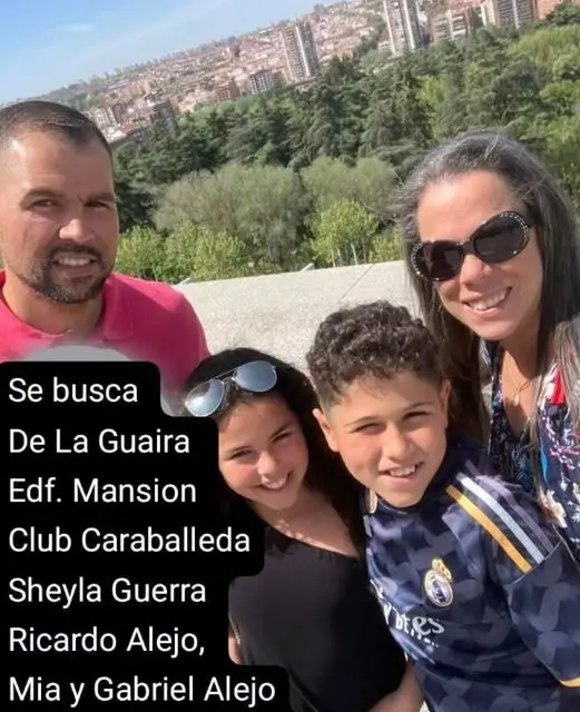 Sheila García, Ricardo Alejo, Mia Alejo García y Gabriel Alejo García
