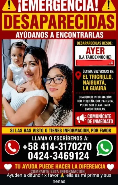 Zuleima Díaz y sus niñas