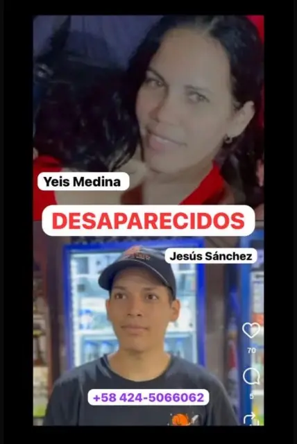 Yesi Medina y Jesús sanchez