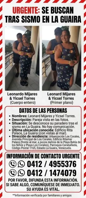 Leonard Mijares y Yicsel Torres.