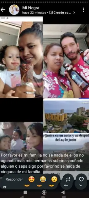 Milagros Linares Wilmer Ortiz y Oana Ortiz