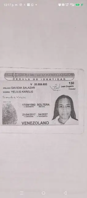 Yeilis Gavidia