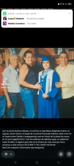 Mariale Iriarte, Javier Iriarte, Fernando Cabrera y Karina Cabrera