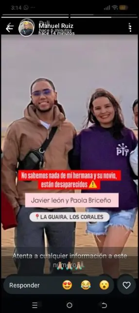 Javier león y Paola Briceño