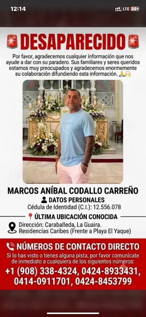 Marcos anibal codallo carreño