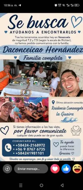 Senai Andrade y familia